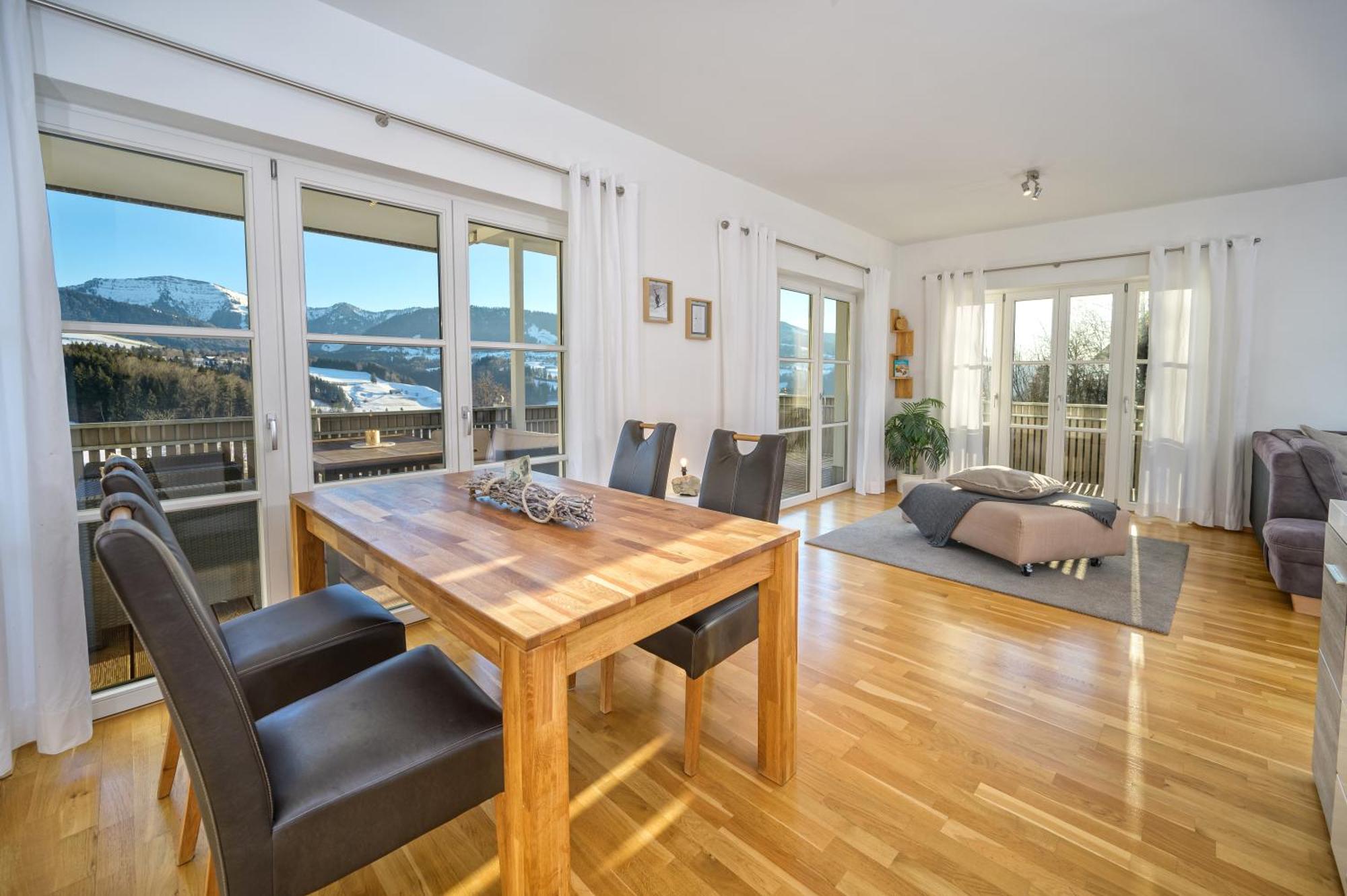 Haus "Bergblick" Ferienwohnung Hochgrat Oberstaufen Mit 2 Schlafzimmer ภายนอก รูปภาพ